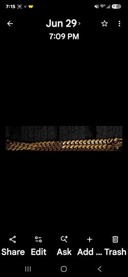 Gold Urban Water and Sweat Proof  14k Goĺd 18' 13mm 14k Gold Cuban  Link Chain