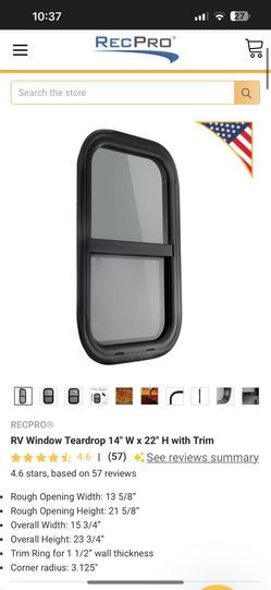 Rv Window Teardrop 