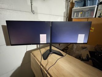 Dual HP Monitors on Dual Monitor Stand
