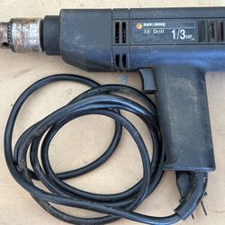 Vintage Black & Decker 3/8” Drill 1/3HP