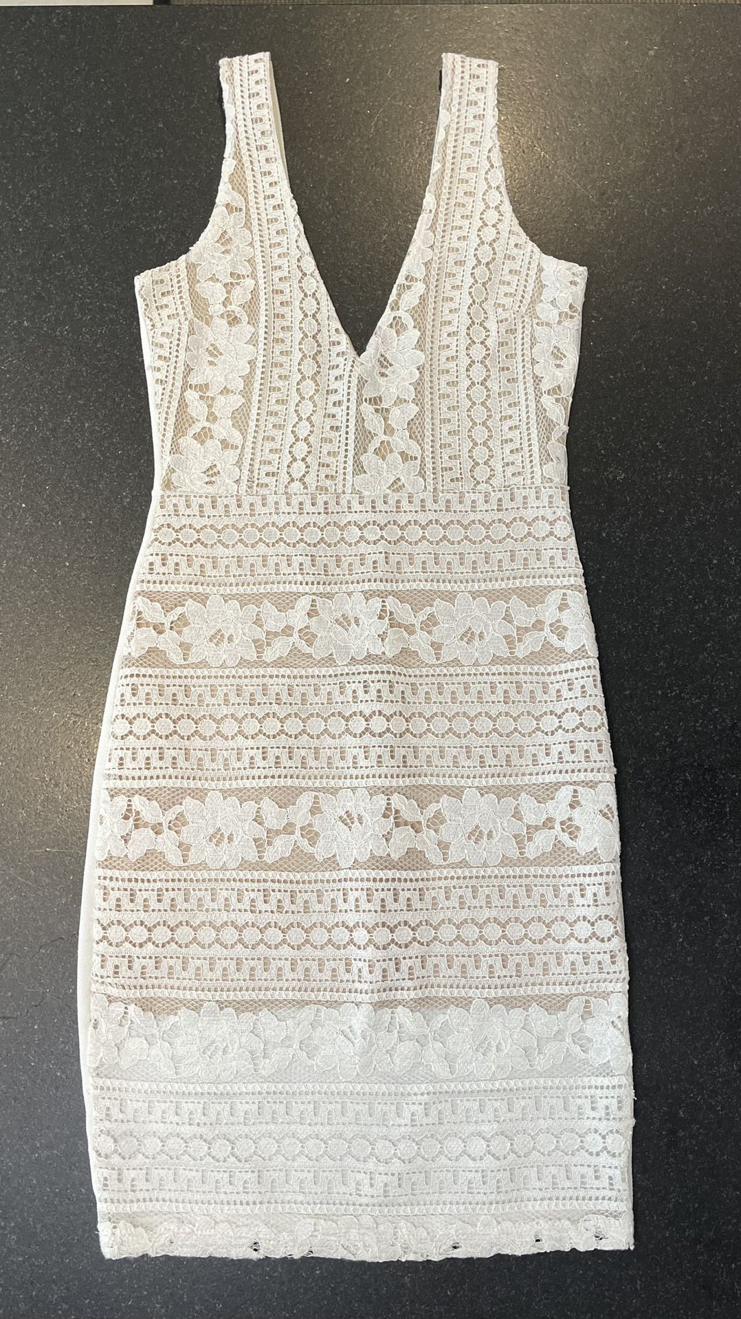 Cocktail Dress - White Lace