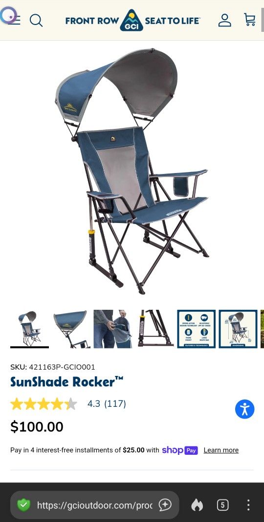 Rocking Camping Chair!
