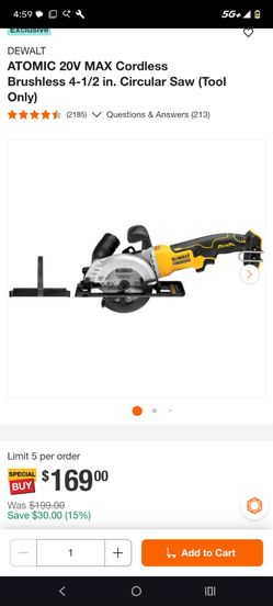 DeWalt circular saw with new battery 220$ obo