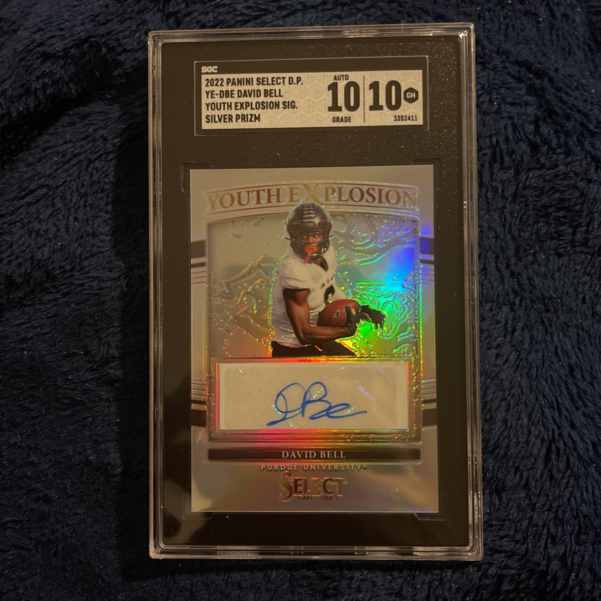 DAVID BELL 2022 PANINI SELECT YOUTH EXPLOSION #YE-DBE ROOKIE AUTO