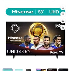 Hisense 58” Roku Tv