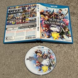 Super Smash Bros. Game Nintendo Wii U No Manual Tested