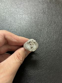 925 Sterling Silver Jesus Ring.