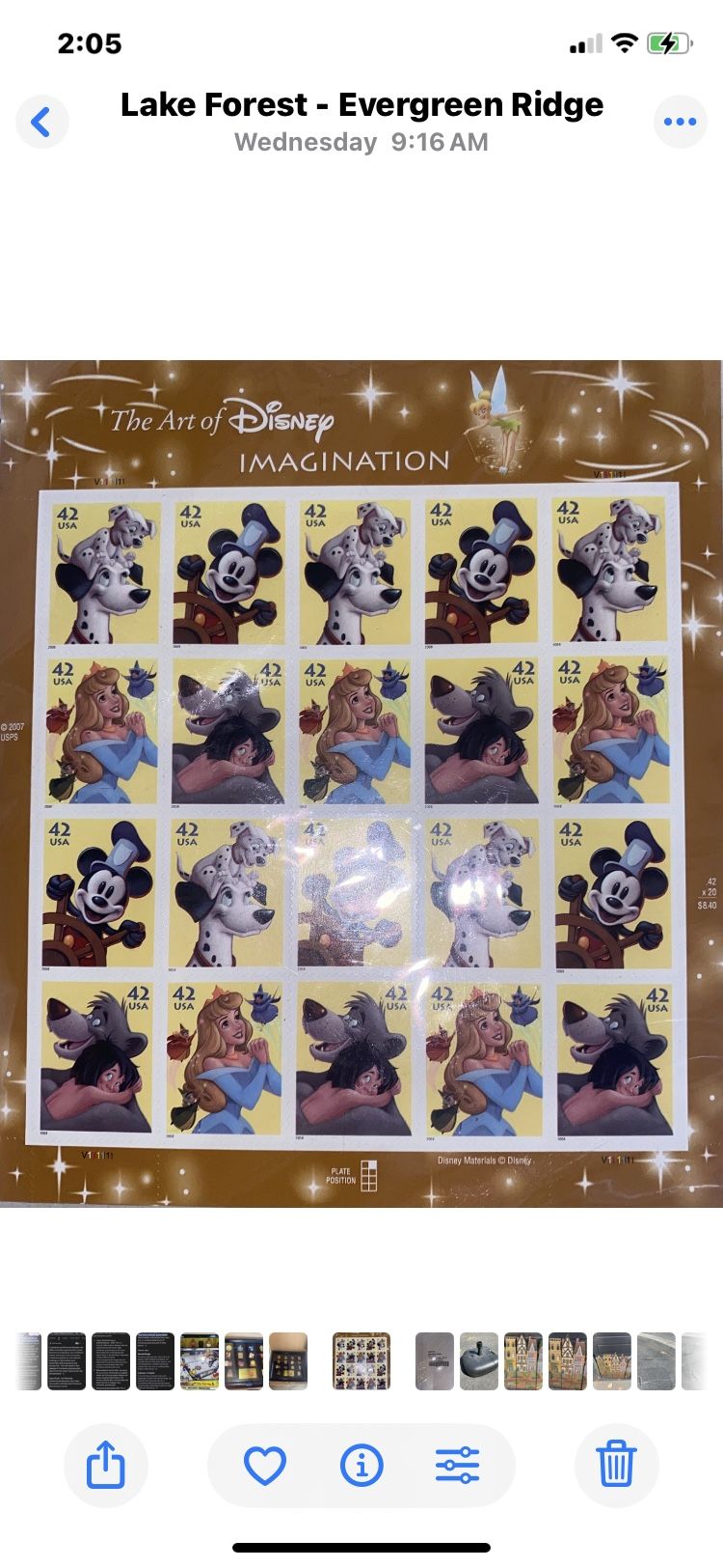 NEW DISNEY STAMP COLLECTION