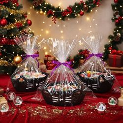 NEW BLACK CAT WOVEN BASKETS 