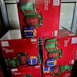 Caja De Regalo 3 Regalos Con Luz 