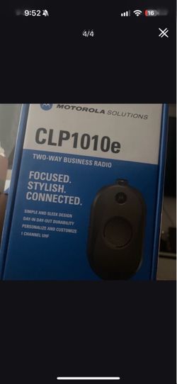 Motorola Solutions CLP1010e Two-Way Business Radio