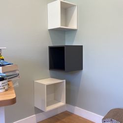 Floating Cubby Shelves