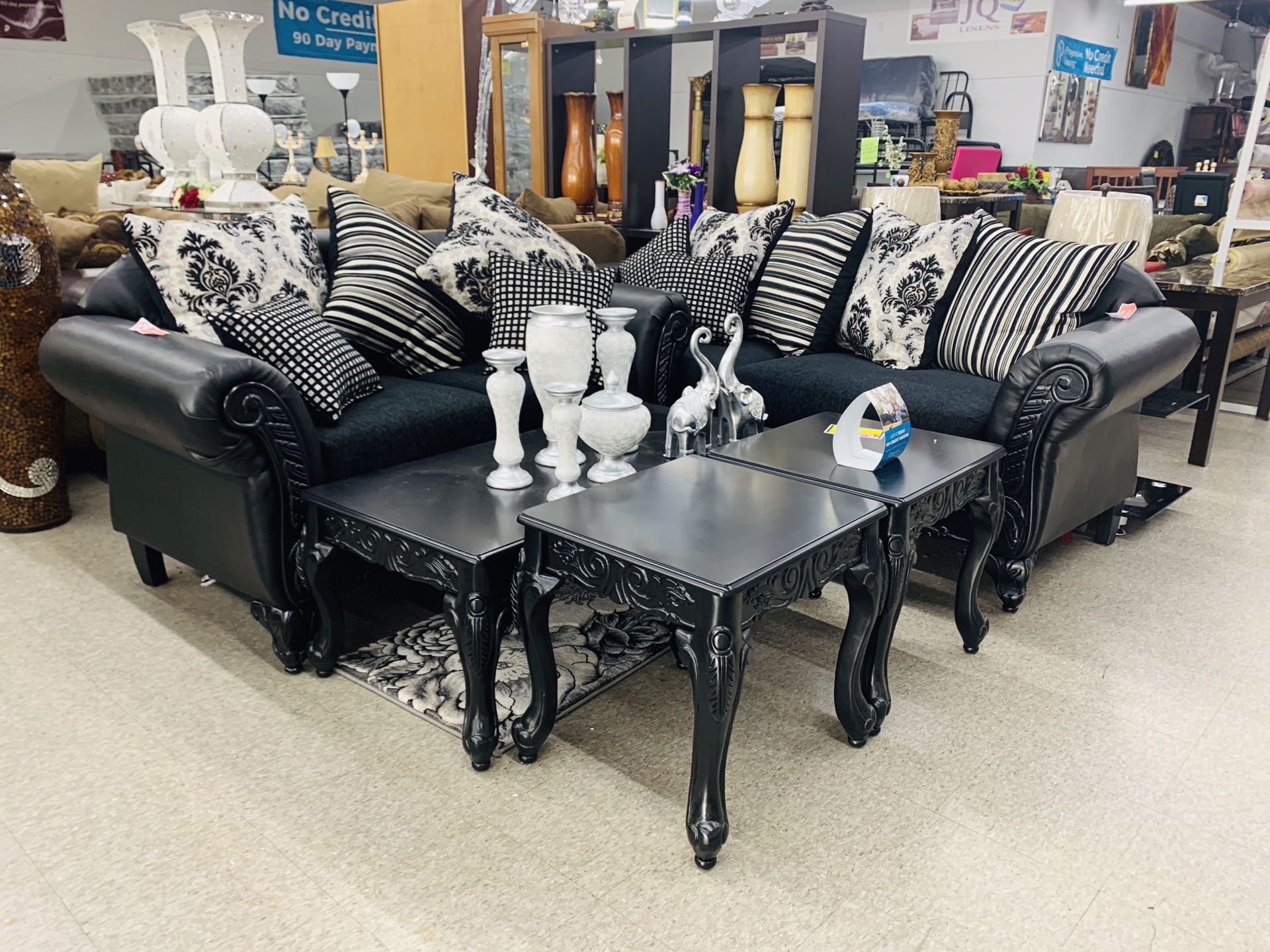 Sofa and love seat