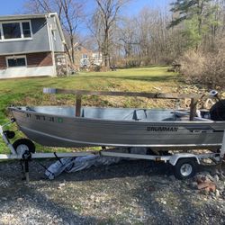 1989 Grumman GSF 14’ Aluminum Skiff Boat