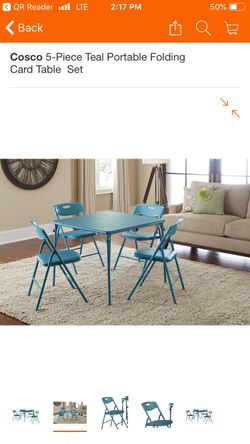 New cosco table and cushions chairs