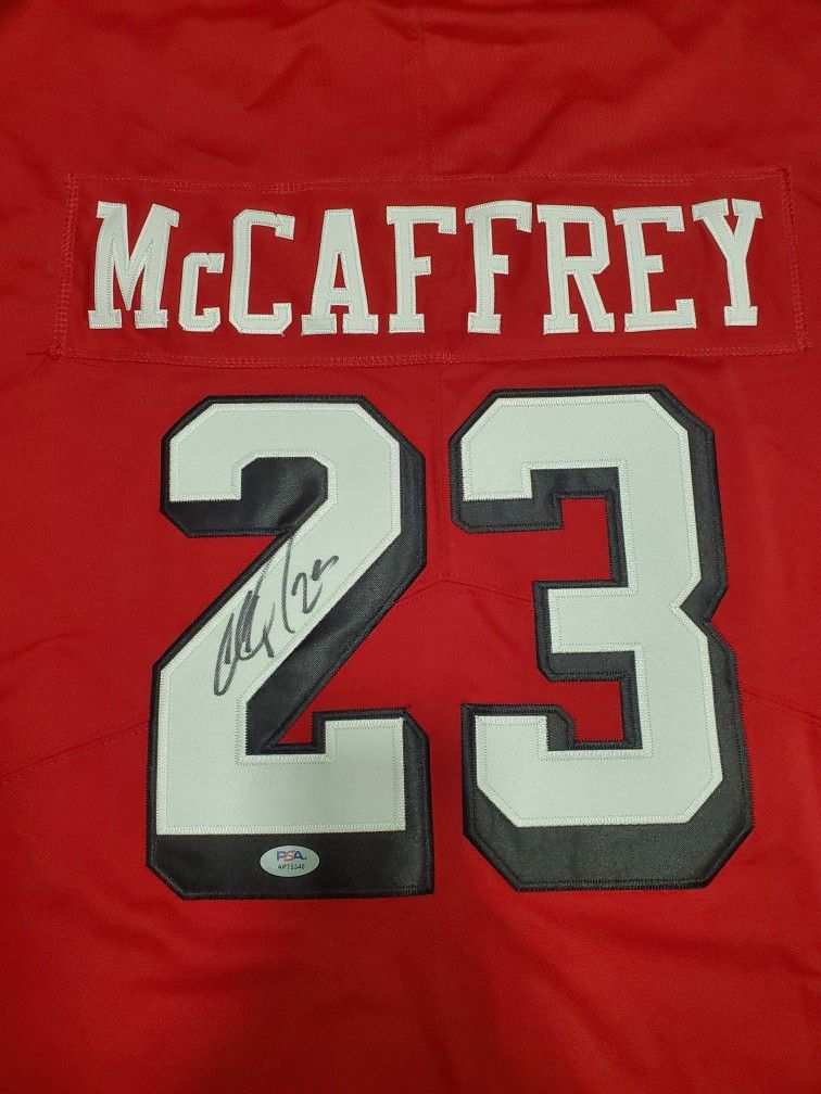 Christian McCaffrey Signed San Francisco 49ers Jersey with PSA Authentication