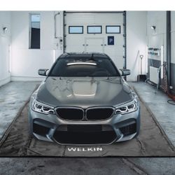 BRAND NEW..WELKIN Containment Mat,(7'9" x 18'),Non-Slip Garage Floor Mat - Heavy Duty Wa...
