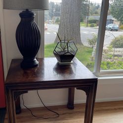 Pair of End Tables w/Matching Lamps (Sold separately in pairs)