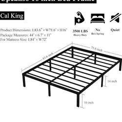 Cal king bed frame
