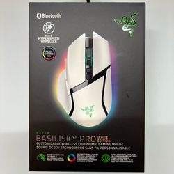 Razer Basilisk V3 Pro Wireless Gaming Mouse - White NEW