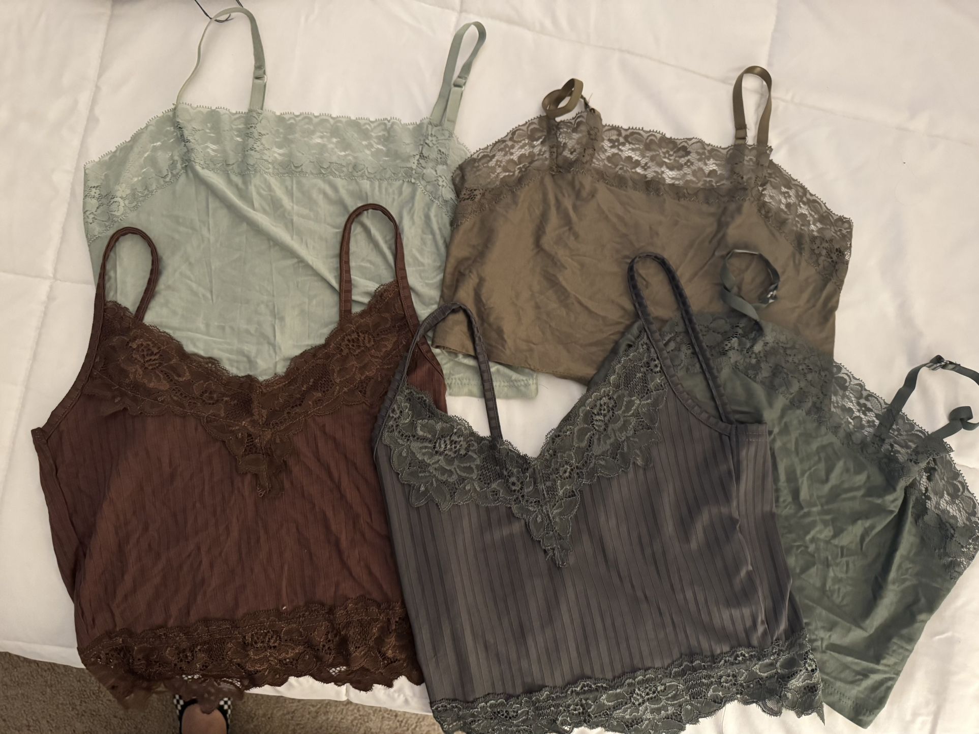 Tank Top With Lace Accent