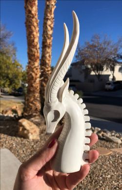 9 inch resin gazelle statue figurine