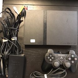 PS2 Slim With Controller And Cords