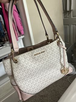 MK PINK WHITE PURSE