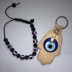 Evil Eye Protection Bracelet & Keychain