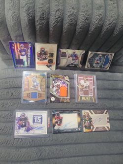 Football Rookie, patch, auto,number  card lot/taking Offers