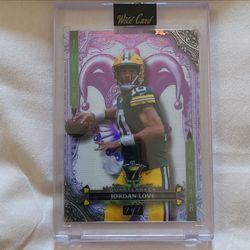 Wild Card 2024 7 Card Studs Jordan Love Packers Joker True 1/1