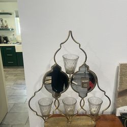 Pier 1 Imports candle Holder With Mirror 