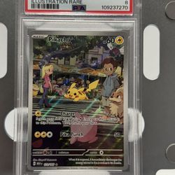 POKEMON Pikachu  151 Holo PSA 8 MINT
