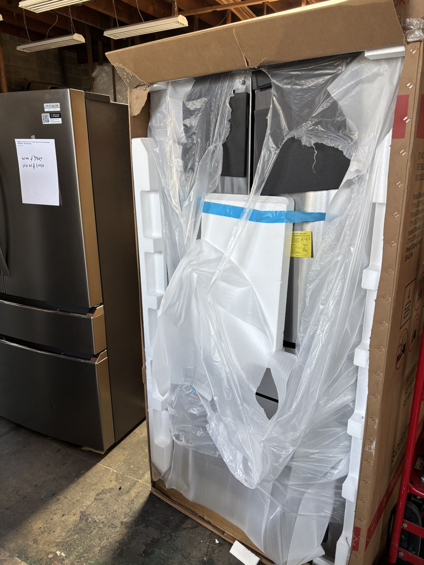 GE Profile - 28.7 Cu. Ft. 4-Door French Door Smart Refrigerator with Dual-Dispense AutoFill Pitcher - Stainless Steel Model: PGE29BYTFS