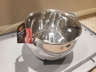 Delmonico's Kitchen 20-Quart Stainless Steel Stock Pot with Glass Lid