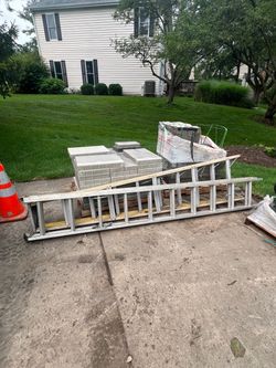 20ft Extension ladder and 10ft A ladder