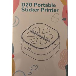 D20 Portable Sticker Printer.  