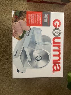 Gourmia GFS700 Professional Electric Power Food & Meat Slicer with Removable 7.5” Stainless steel Blade - Adjustable Knob for Thickness - Anti Slip Ru