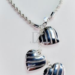 S925 Sterling Silver Lockets Necklace 