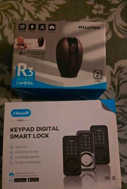 2 WIFI CAMERAS AND DIGITAL SMART LOCK