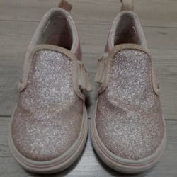 Vans Pink Sparkle Toddler Shoes
