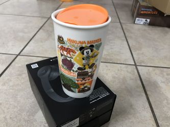 Starbucks Disney World Animal Kingdom Hakuna Matata Travel Tumbler Mug 12 Oz New