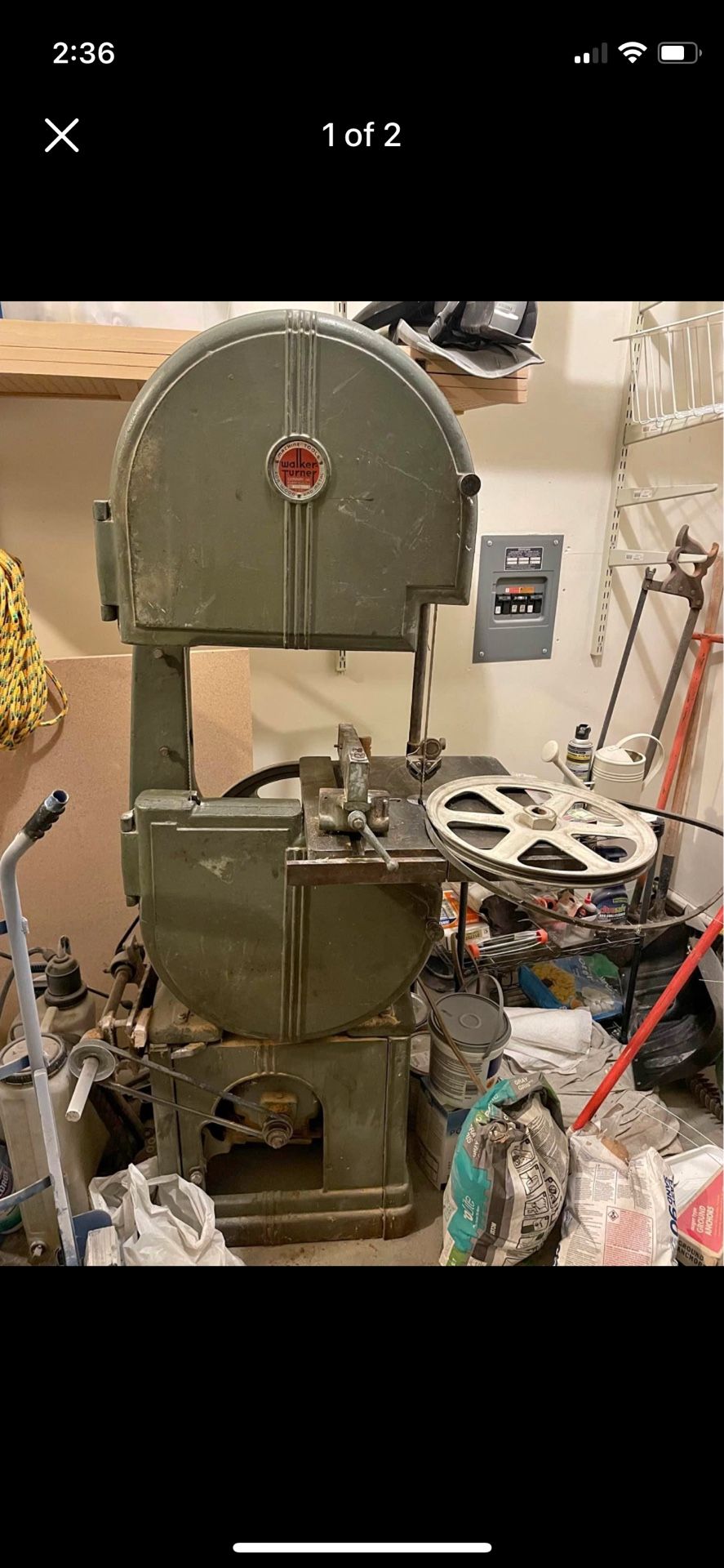 Walker Turner 16” bandsaw #22-639