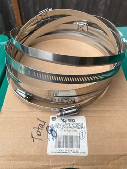 Tridon 6”to 9” Stainless Clamps 8each