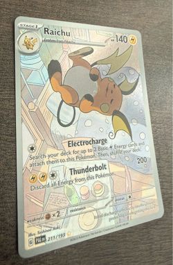 Raichu Full Art Holofoil Pokemon Card