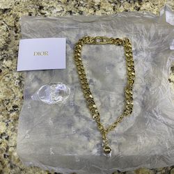Cristian Dior DANSEUSE ÉTOILE CHOKER Gold-Finish Metal Necklace
