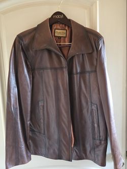 Real Leather Brown/Black Leather Jacket