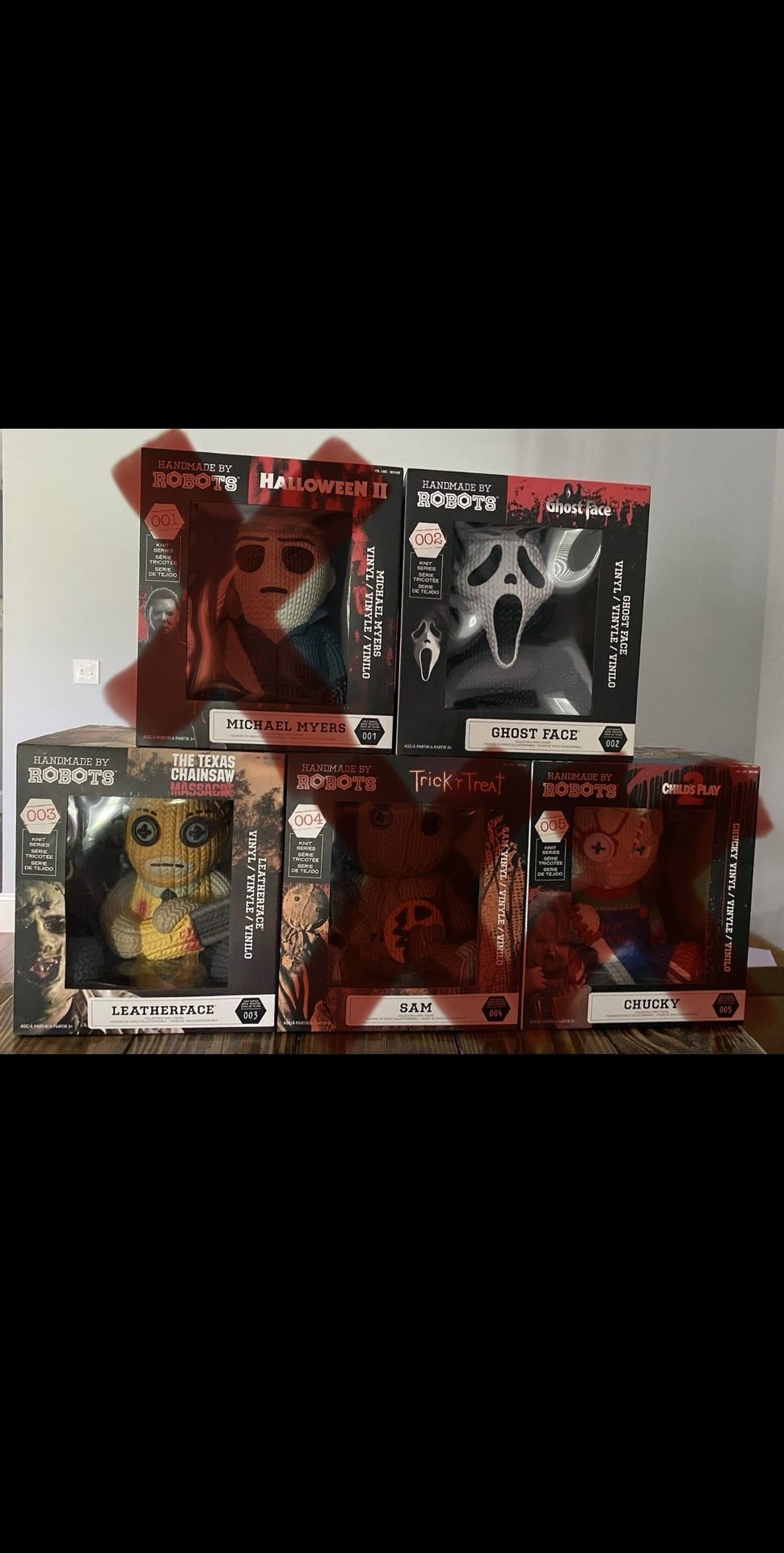 Ghost Face Knit Series 12” Tall