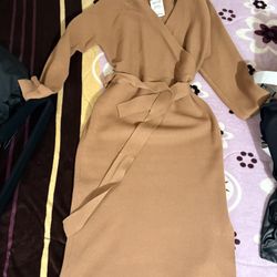 Brown Dress Size S