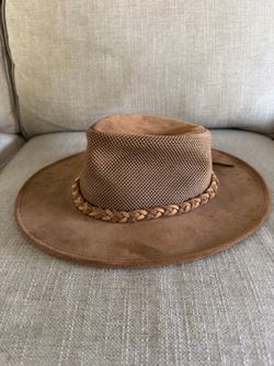 Cattleman Hat Woven Top Flexfit Size Large